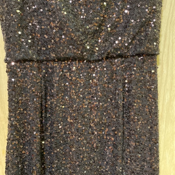 Ralph Lauren Evening- Beautiful brown sequined Maxi cocktail dress - Picture 7 of 7